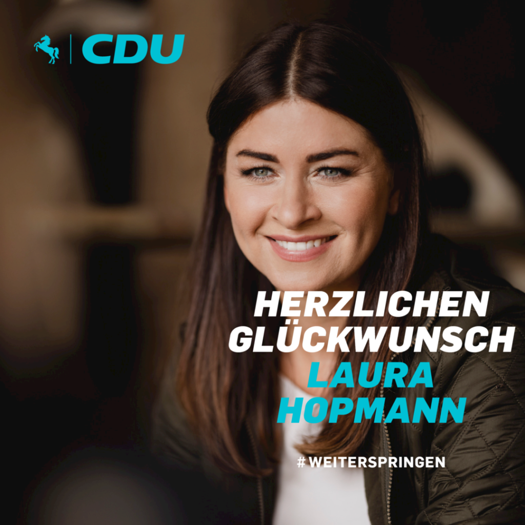 Herzlichen Glückwunsch Laura Hopmann